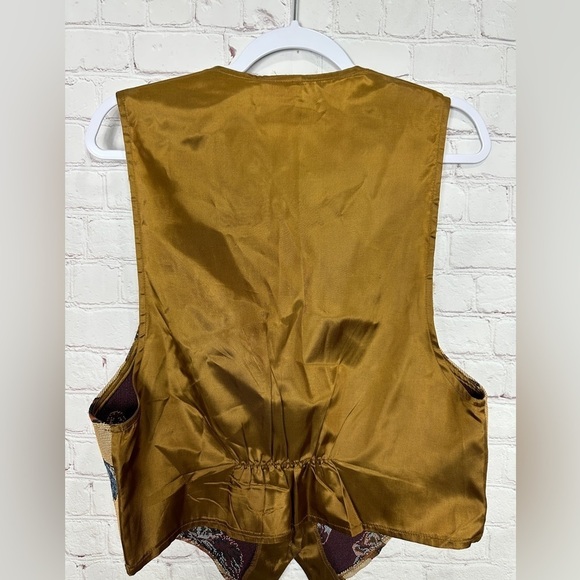 Vintage Backroad Blues dogs animals Vest sz L, GUC MAde in USA‎ - Picture 5 of 6